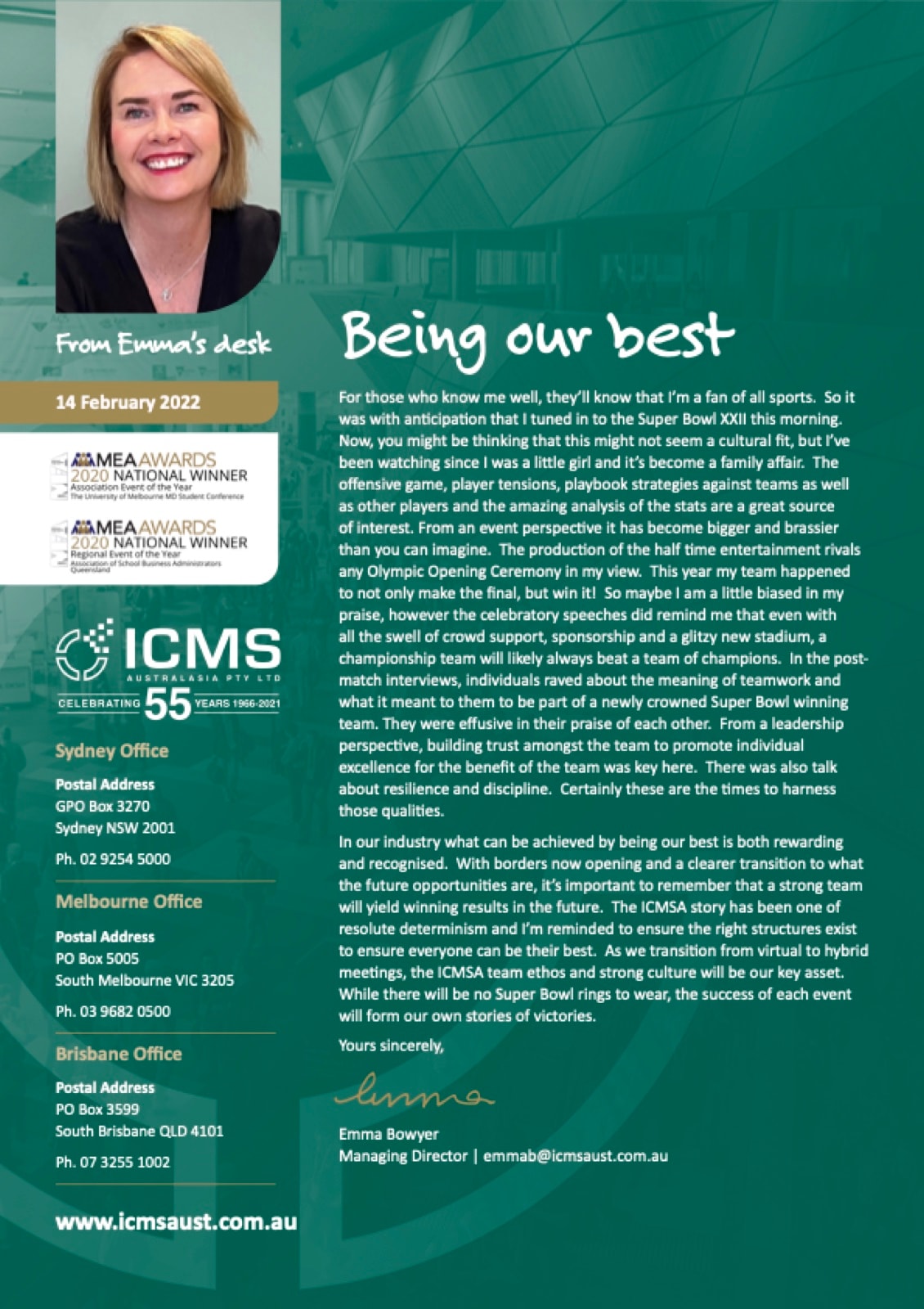 Cover of Being our best
