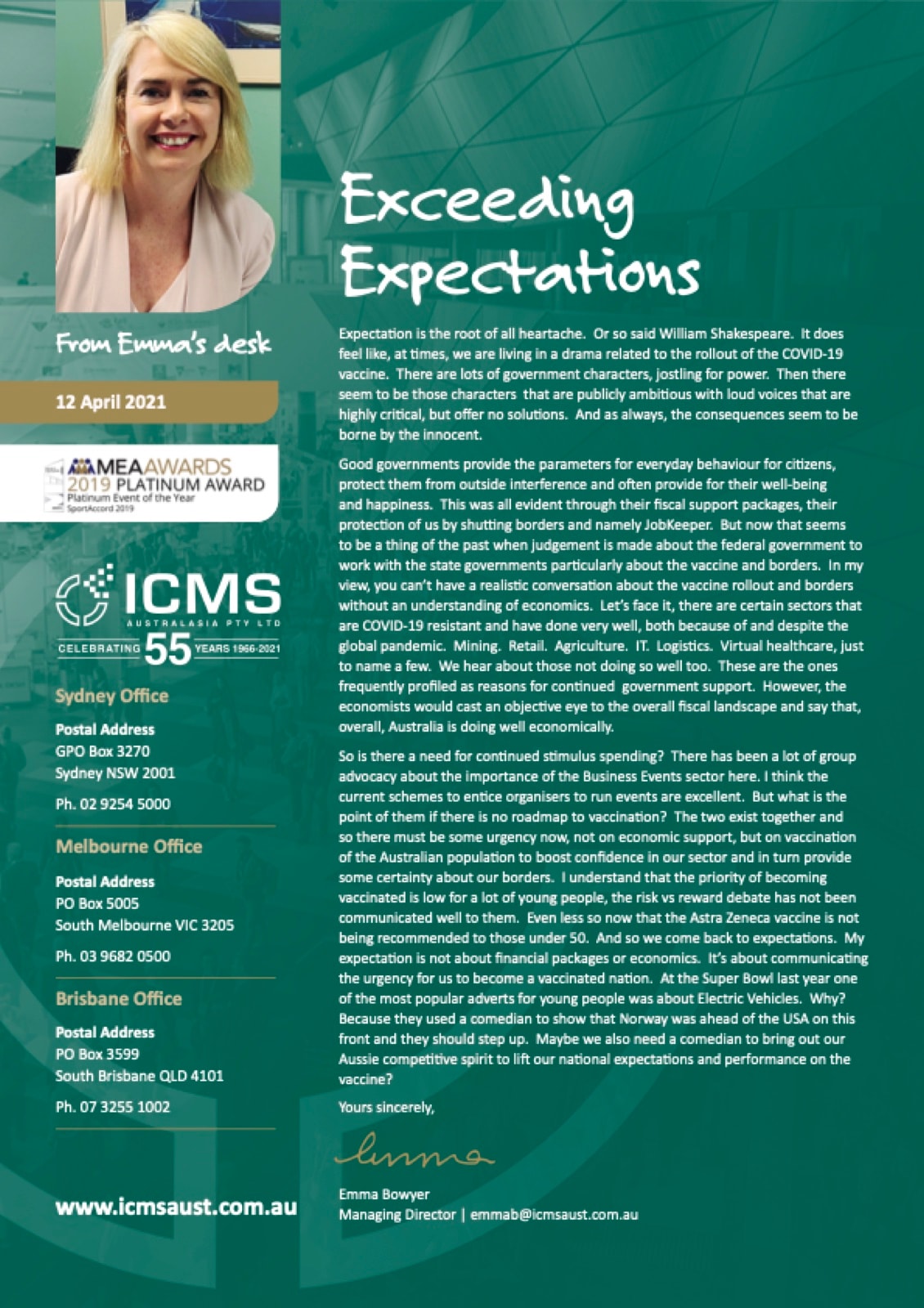Cover of Exceeding expectations