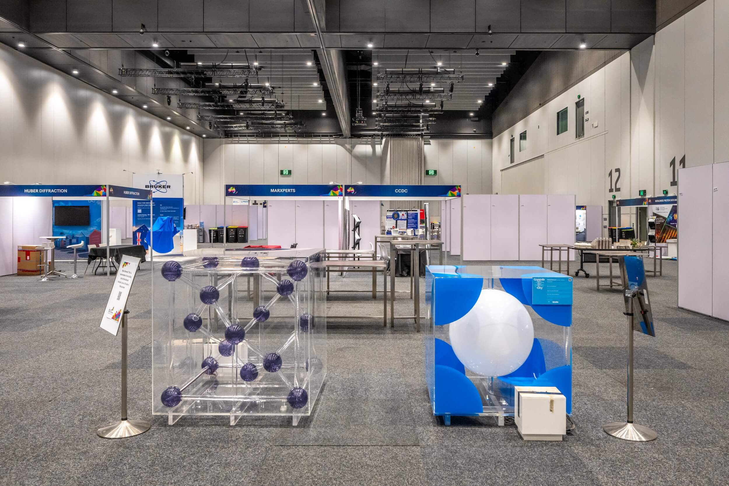 A professionally planned scientific conference exhibition ready for delegates