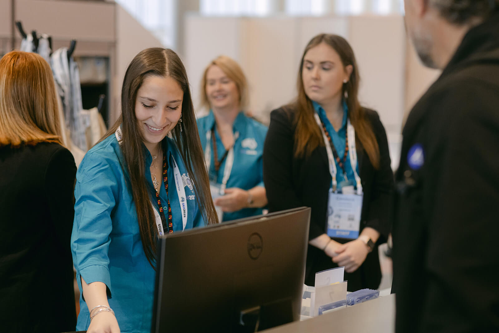 ICMSA team members delivering a live event